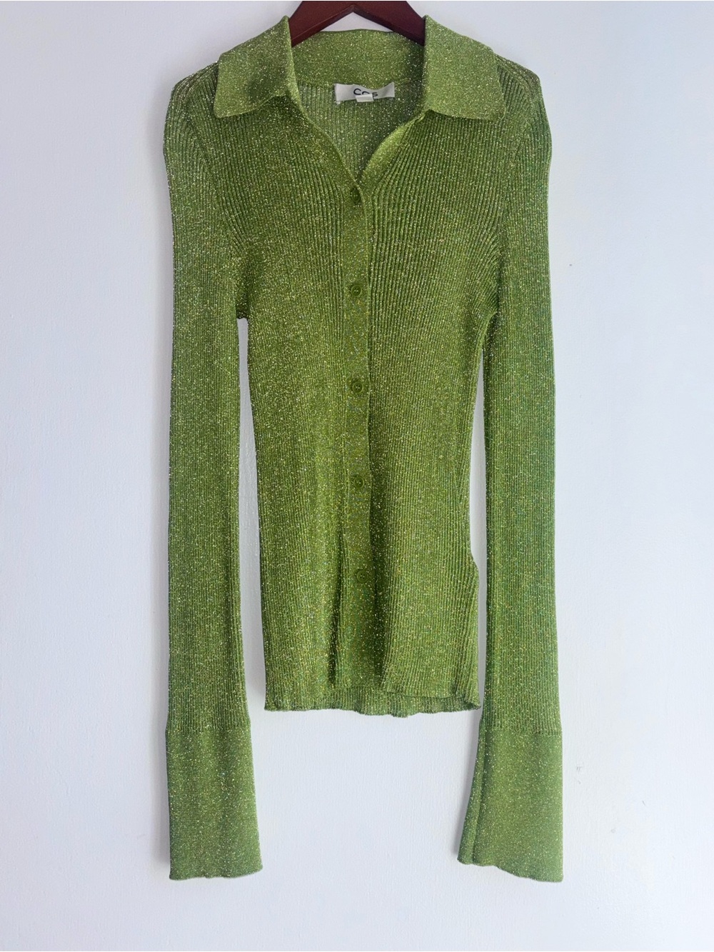 COS Sparkly Ribbed Knit Shirt